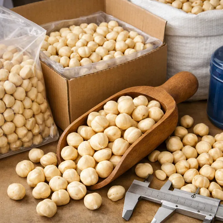 Blanched Hazelnut Kernels illustration